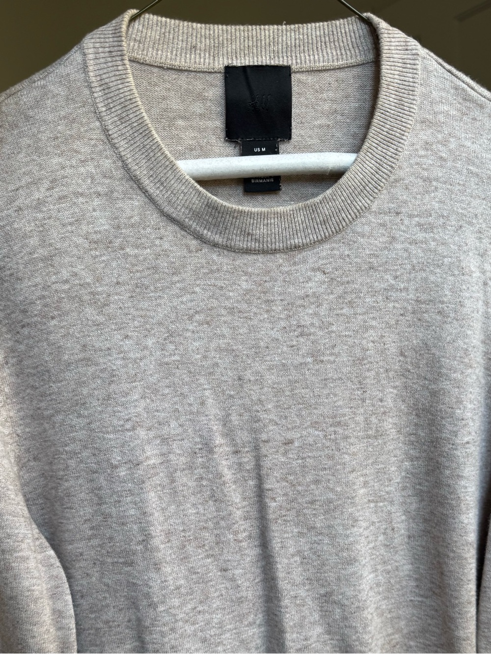 Men's H&M Crewneck Sweater in Light Gray